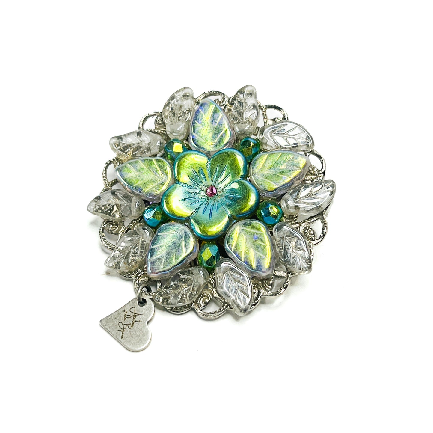 Broche Redondo de Flores