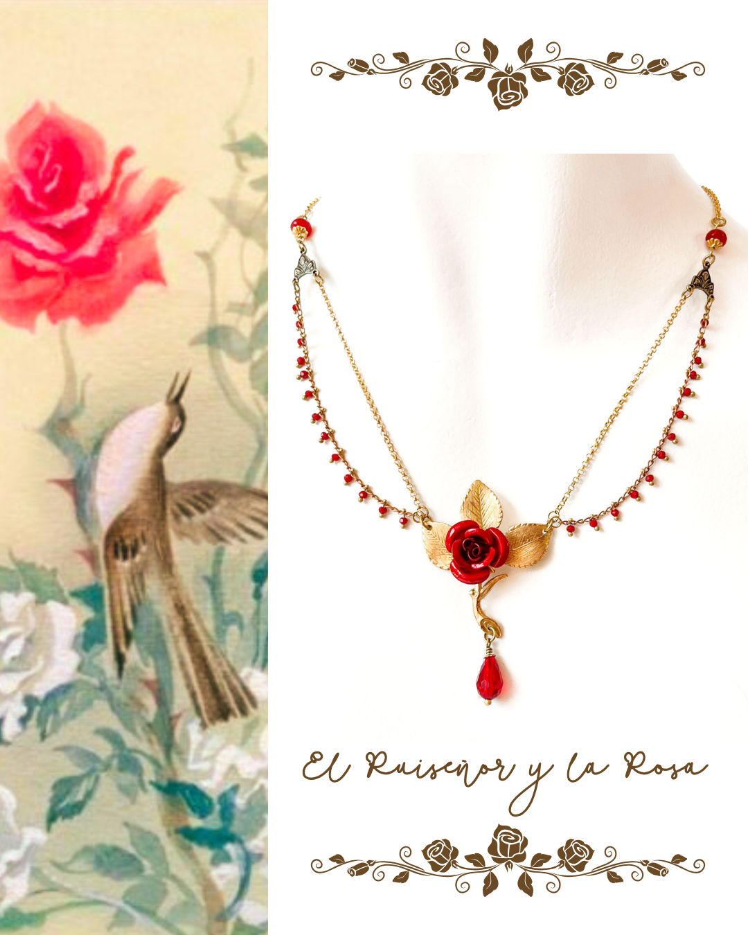 Collar El Ruiseñor y la Rosa