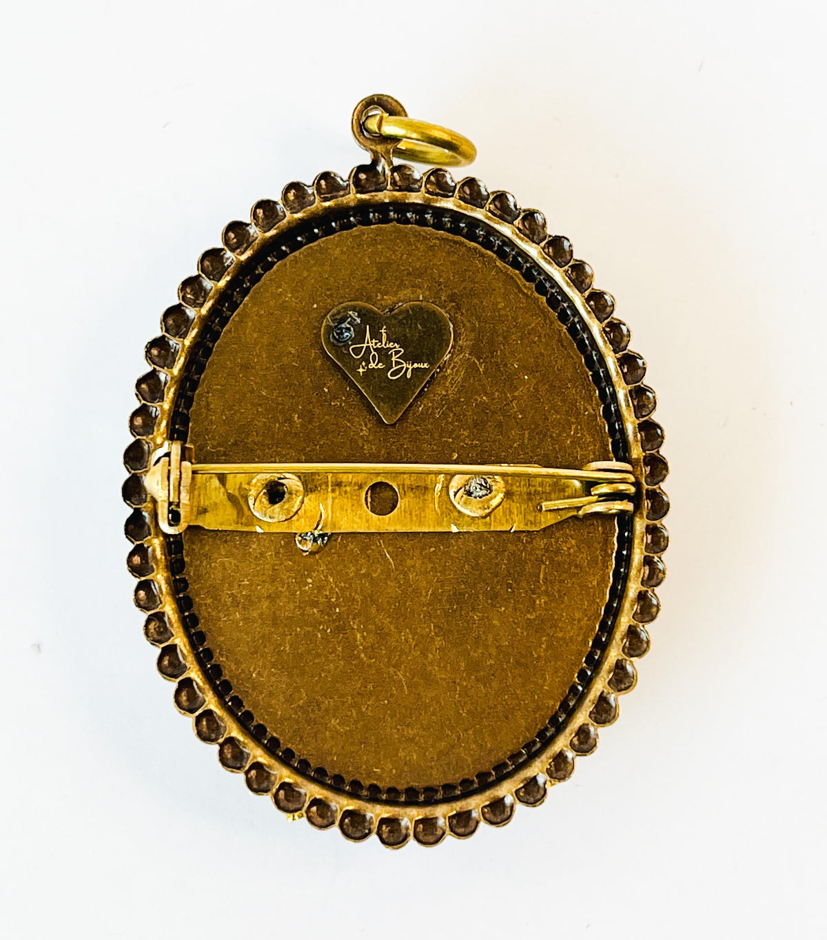 Prendedor Camafeo Vintage Convertible a Collar – Joyería Romántica