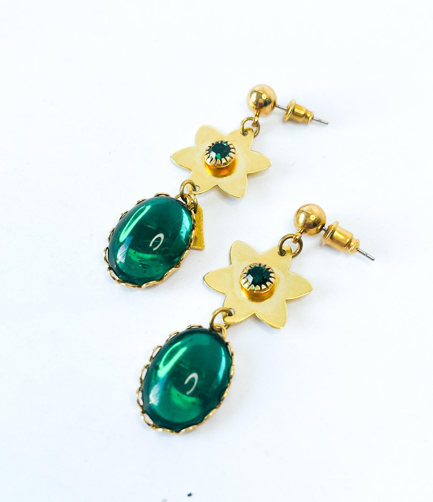 Pendientes Flor y Esmeralda