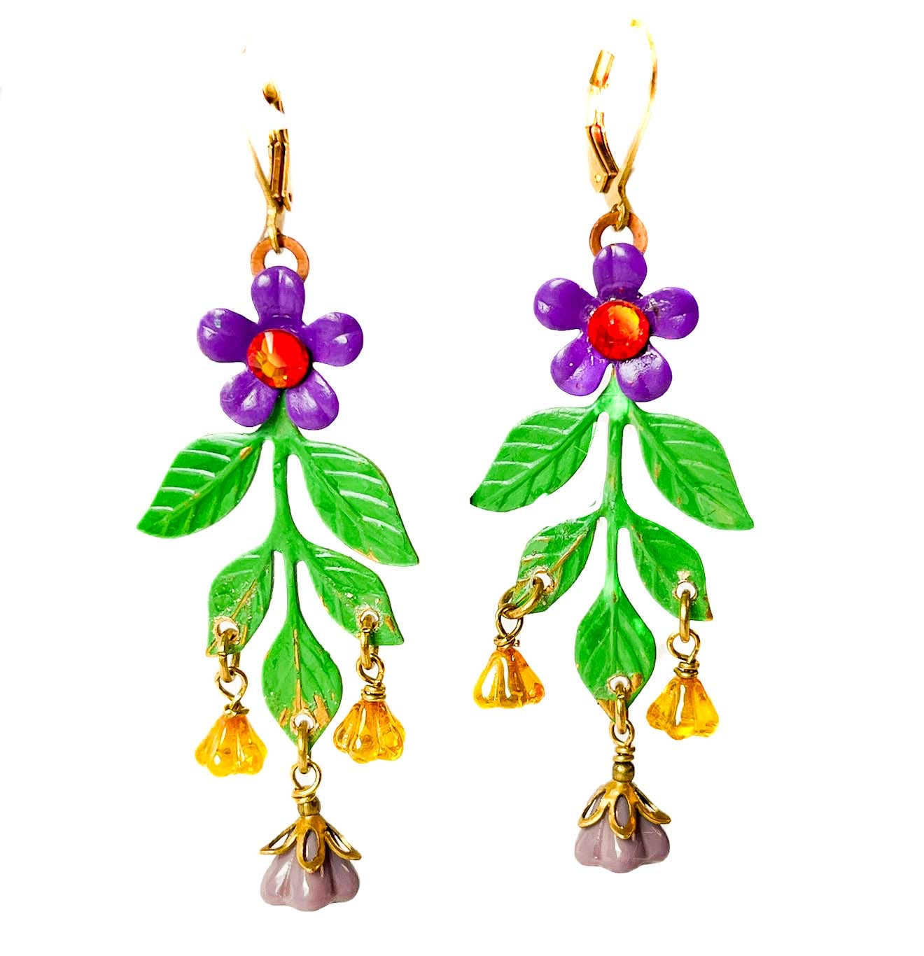 Pendientes Rama Flor de Aurora