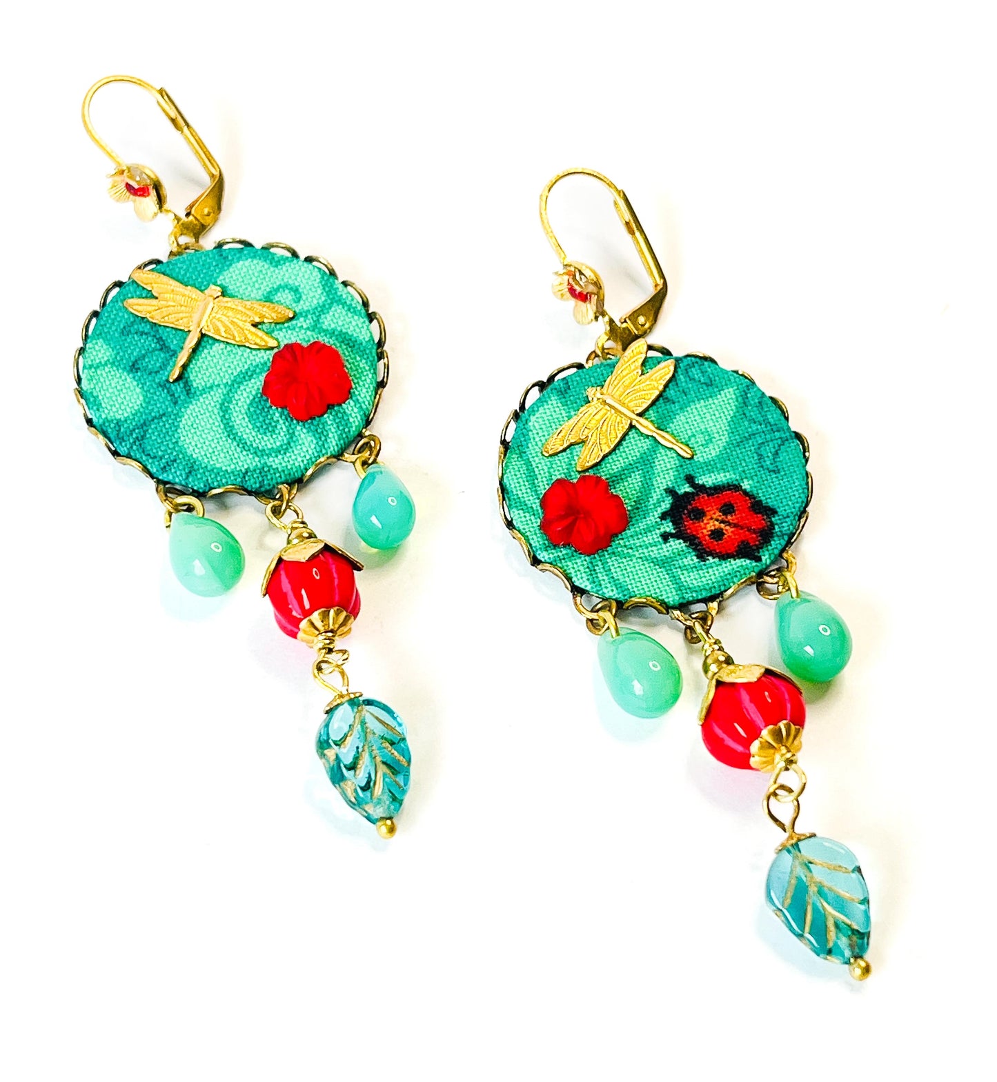 Pendientes Estanque mágico – Colección Poema Textil