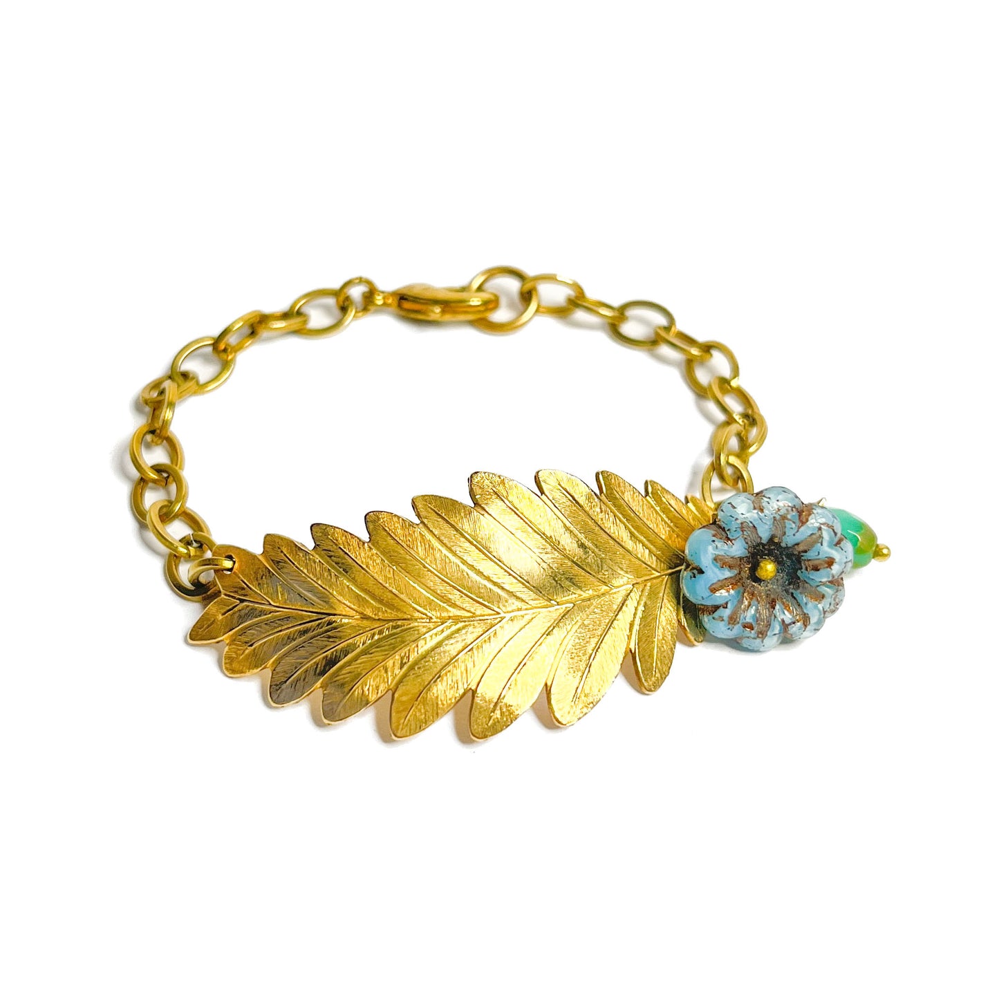 Golden Oak Leaf Bracelet