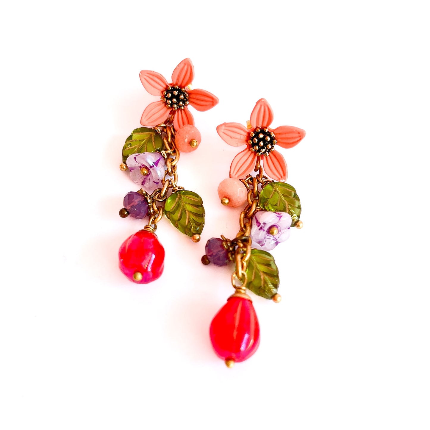 Pendientes Arcoiris Floral