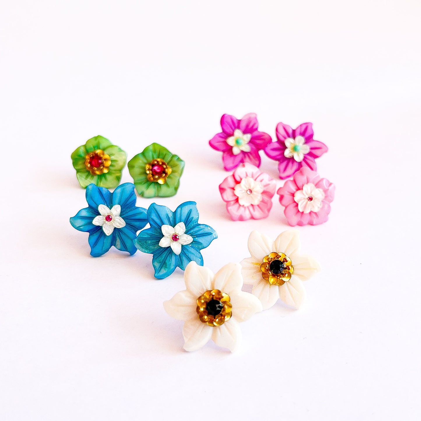 Aros Flores de Nácar