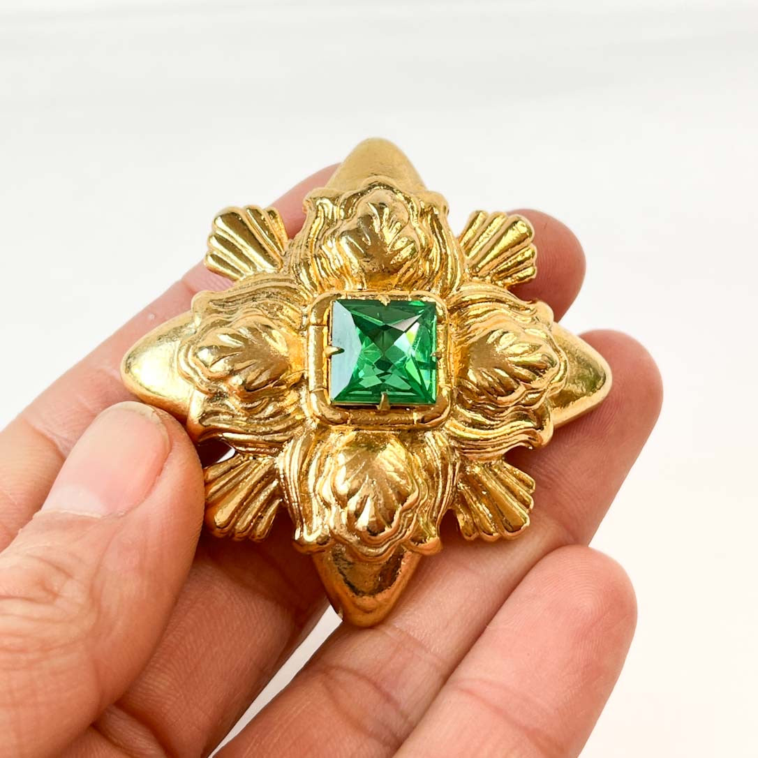 Prendedor Vintage Monet Dorado