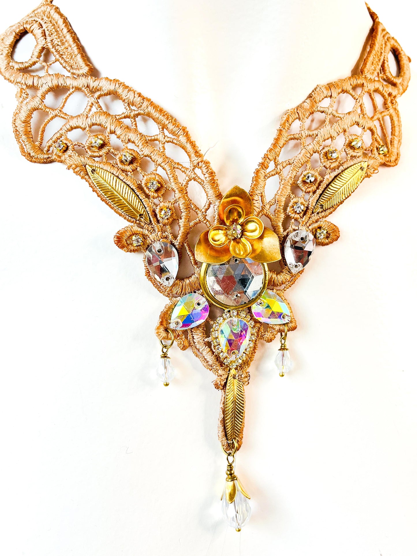 Collar Pechera "Encaje de Arwen" - Pieza única -