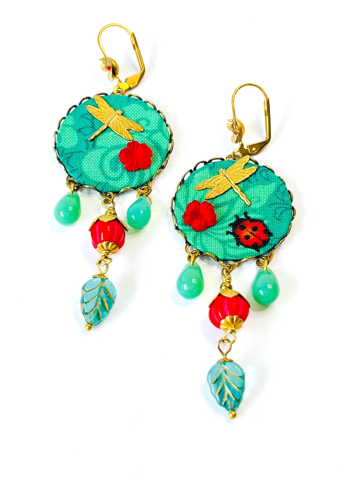 Pendientes Estanque mágico – Colección Poema Textil