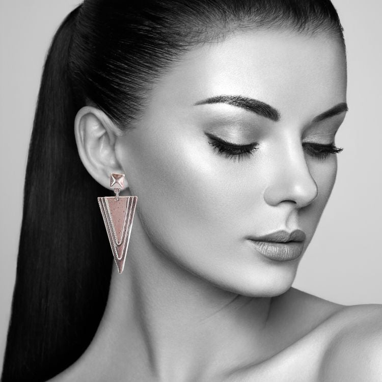 Pendientes Geométricos Plateados -LAST CHANCE- Ultima unidad