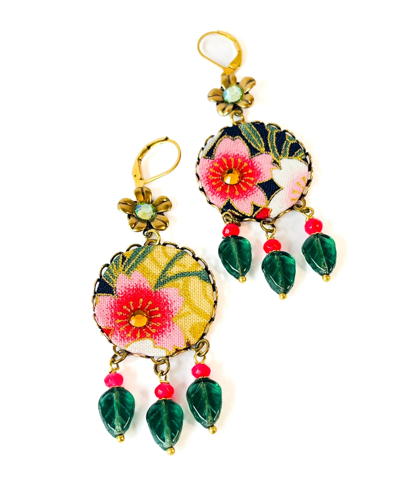 Hanabi Floral Earrings – New Textile Poem Collection