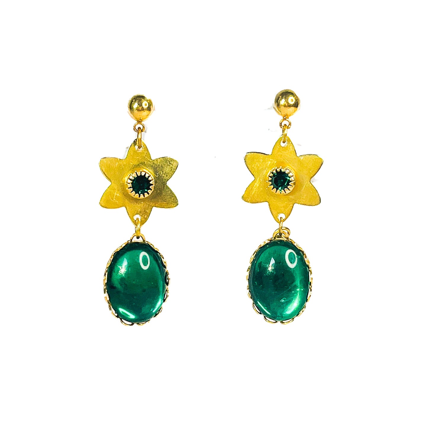 Pendientes Flor y Esmeralda