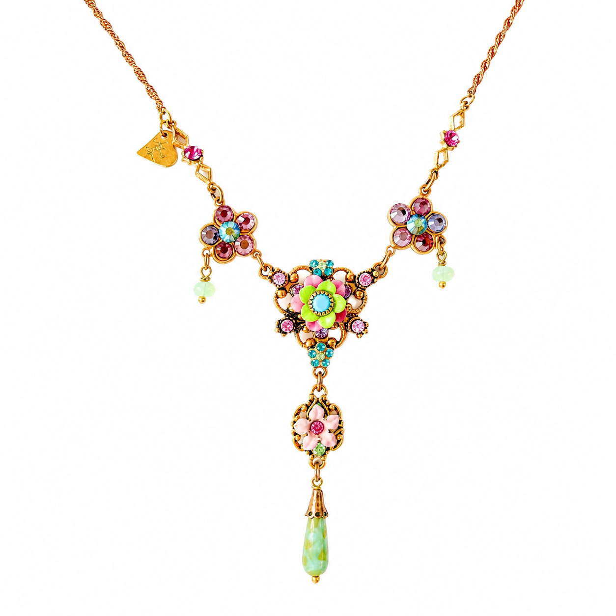 Handmade floral necklace