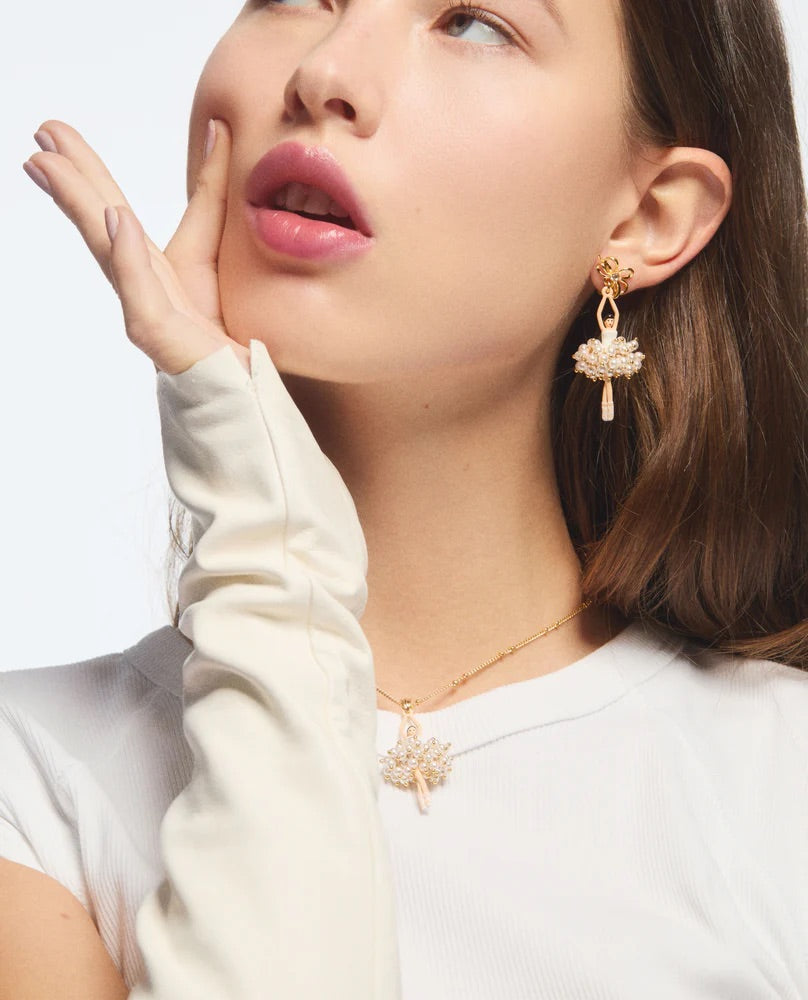 Pendientes Bailarinas Tutú de Perlas