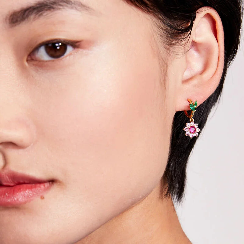 Pendientes Argolla Flores de Circón Kate Spade