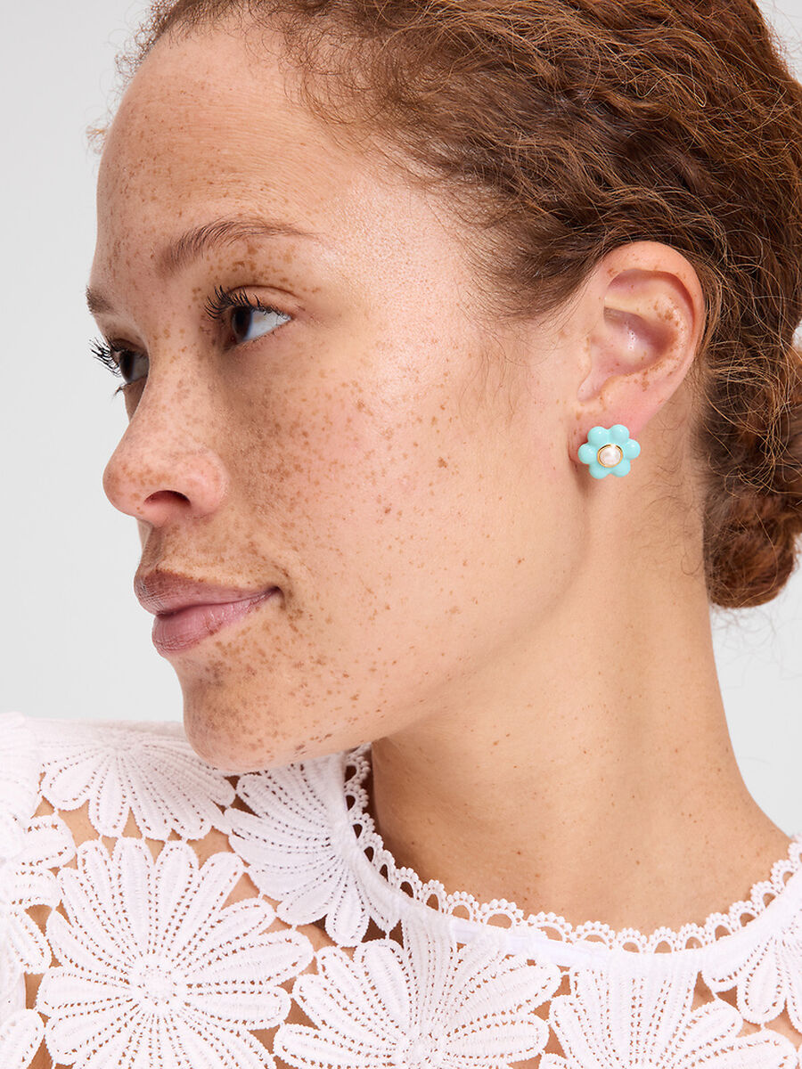 Petal Puff Aros Flores Gorditas Kate Spade NUEVOS