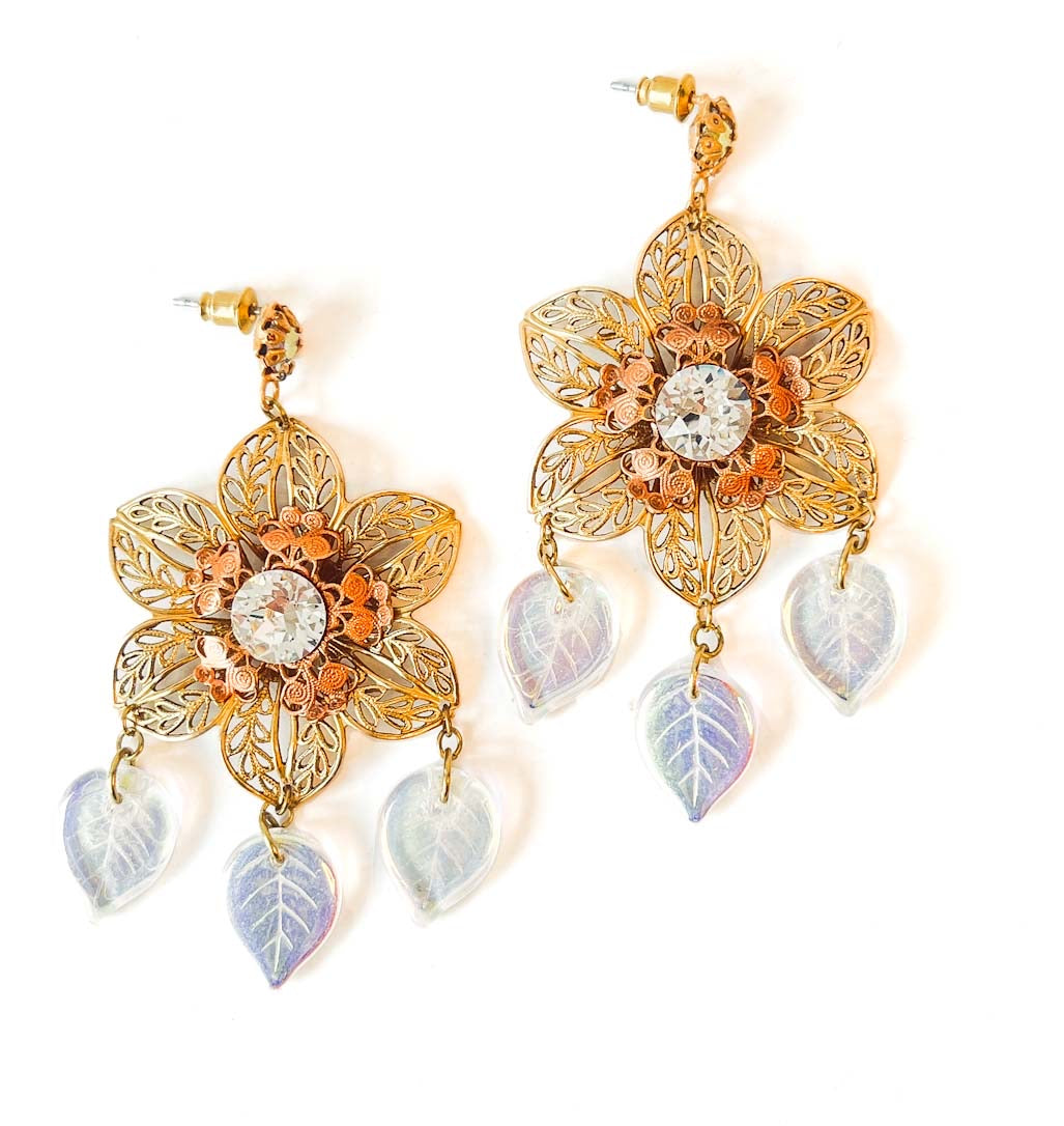 aros dorados vintage
