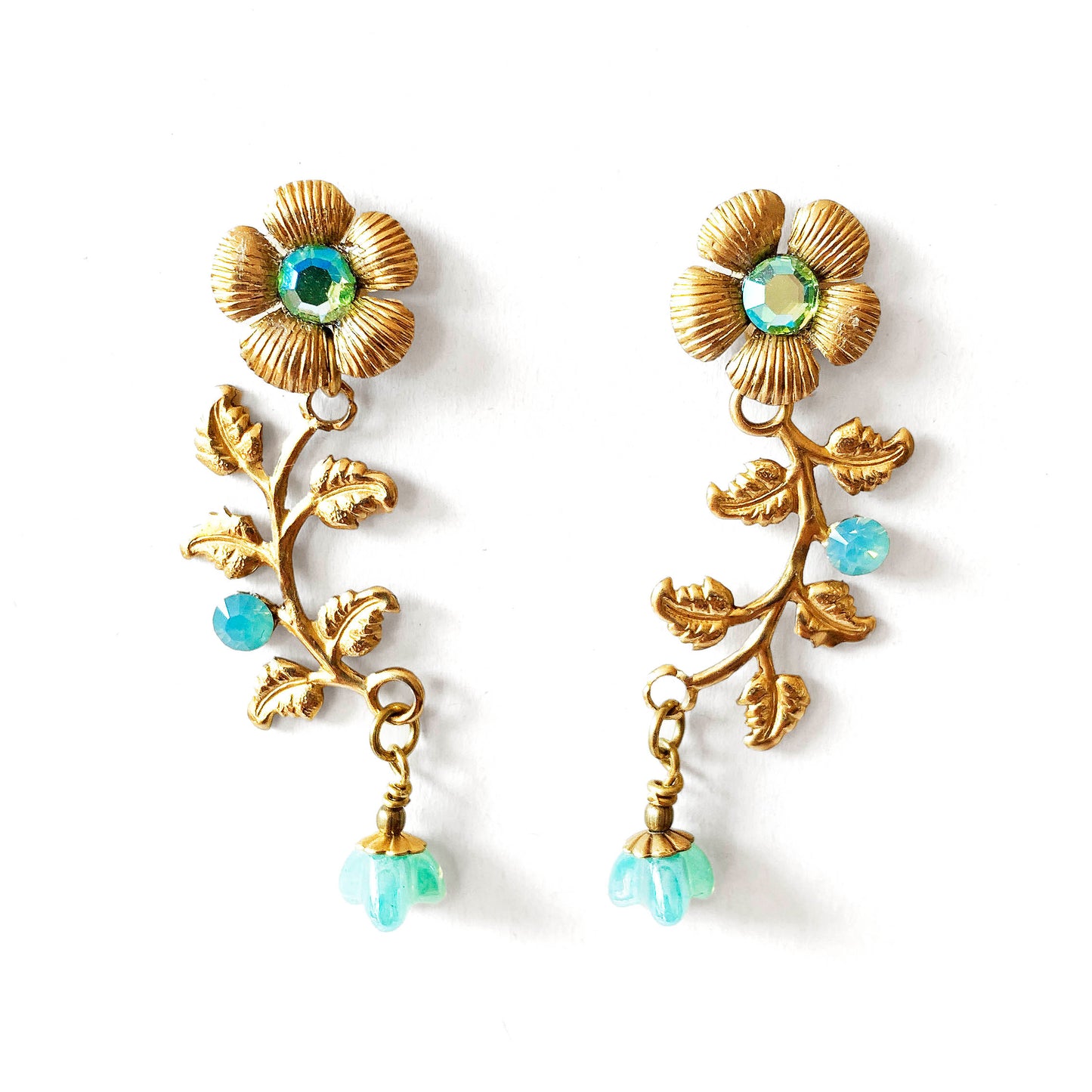 Pendientes Ramita y Flores