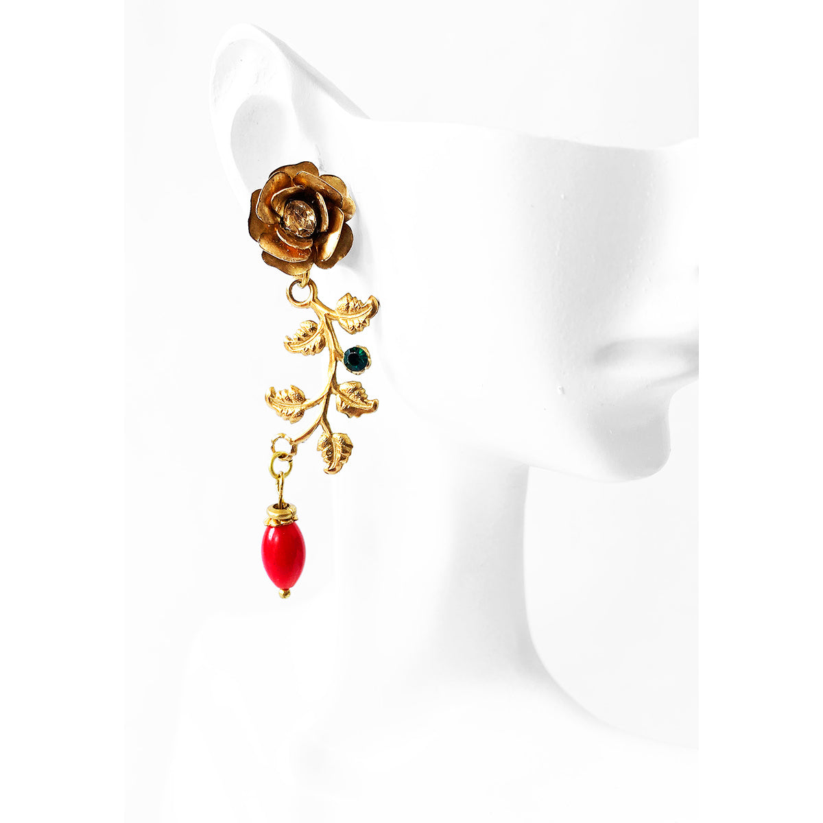 Pendientes Ramita y Flores