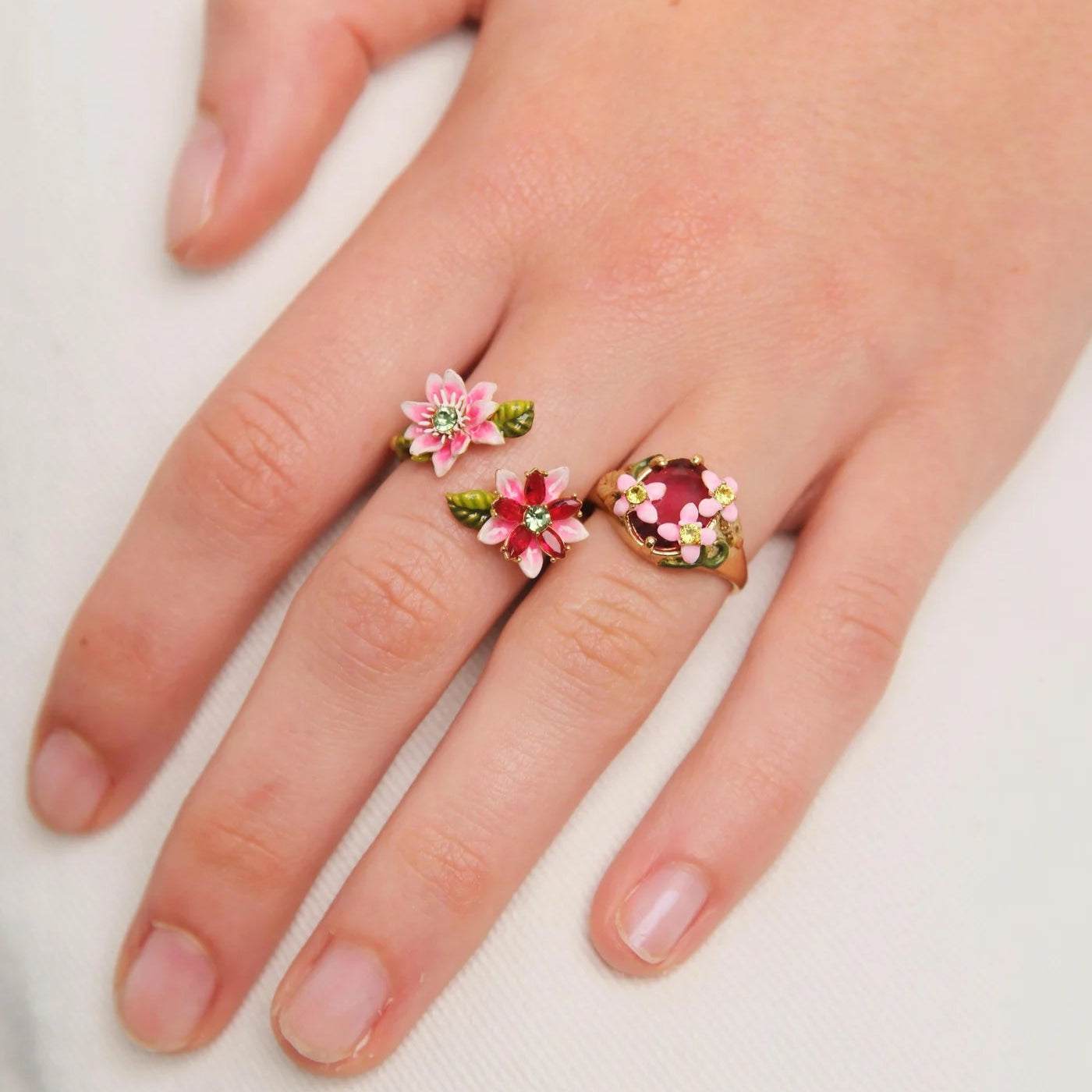 Anillo Ajustable Flor de la Pasión Les Nereides