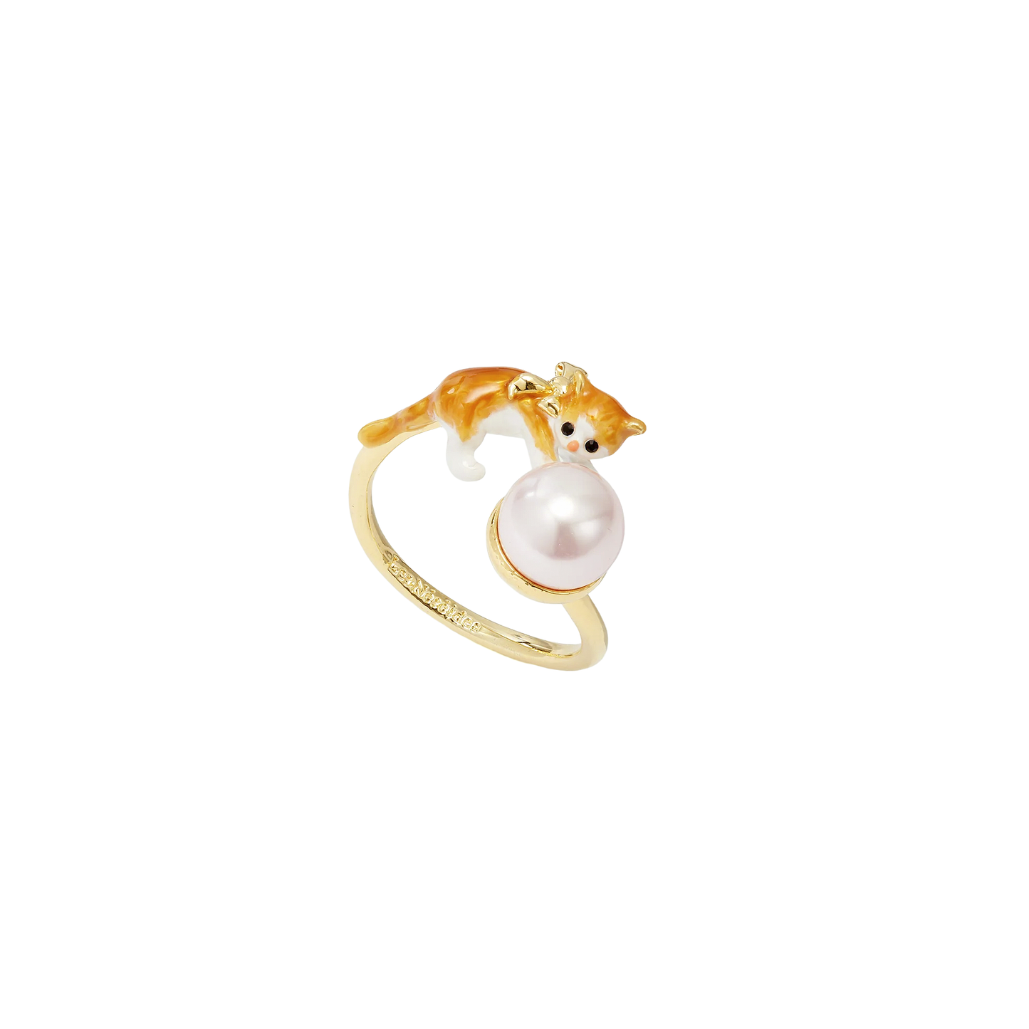 Anillo Ajustable Gato Tabby Naranjo Les Nereides Nueva Colección