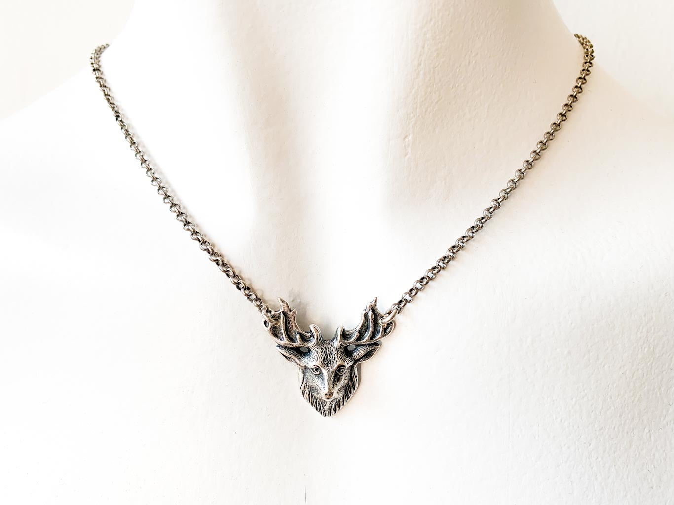 Collar Ciervo Plata