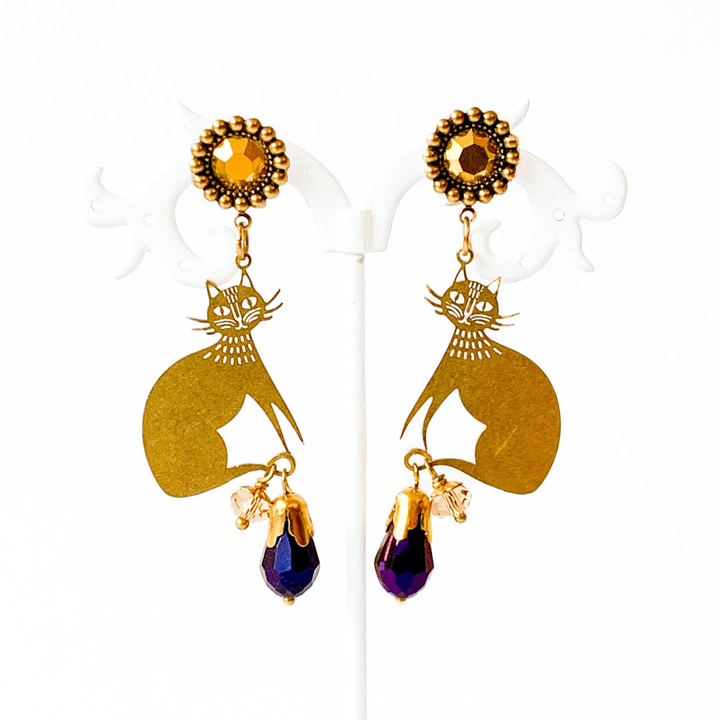 Pendientes Gatitos Dorados