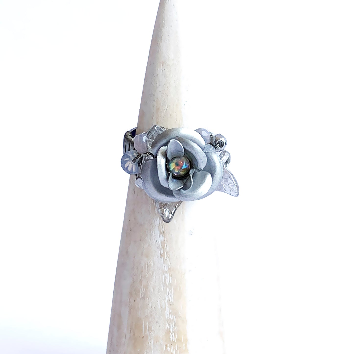 Anillo Rosa Solitaria (Elije Color)