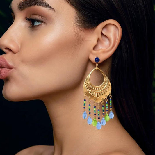 Pendientes Africa Blue