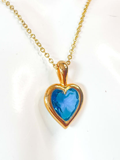 Collar Colgante Corazón -Mon Cœur Turquesa