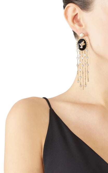 Pendientes Chandelier Colibrí Extra Largos Kate Spade