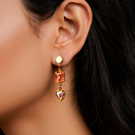 Pendientes Corazón de Cristal
