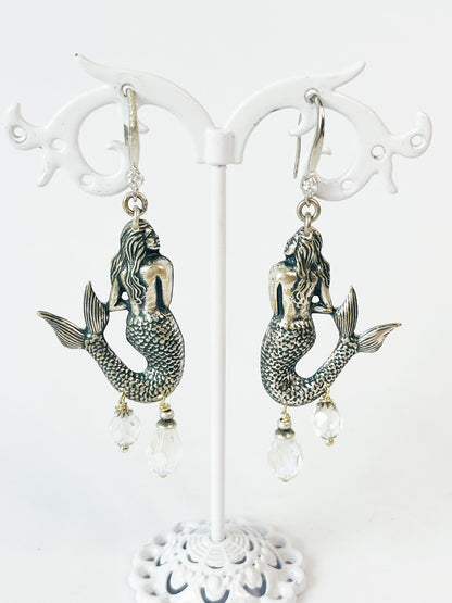Silver Mermaid Earrings