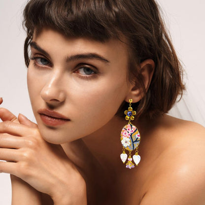 Pendientes Sakura Lila