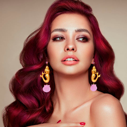 Pendientes Sirena Dorada