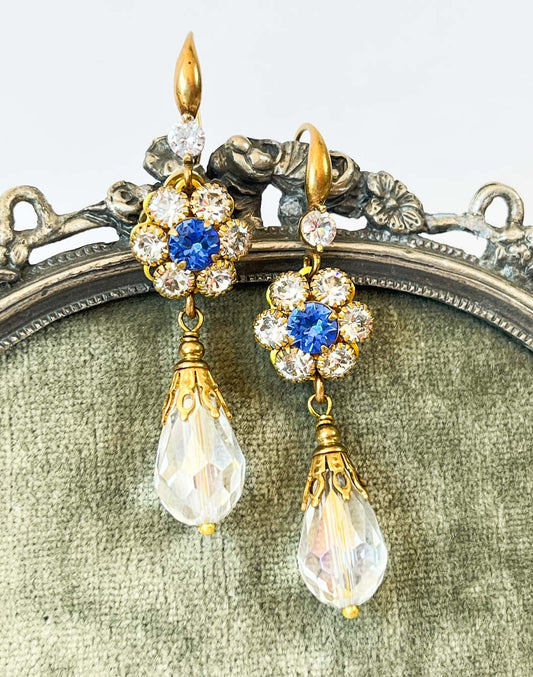 Pendientes Flor de Cristal