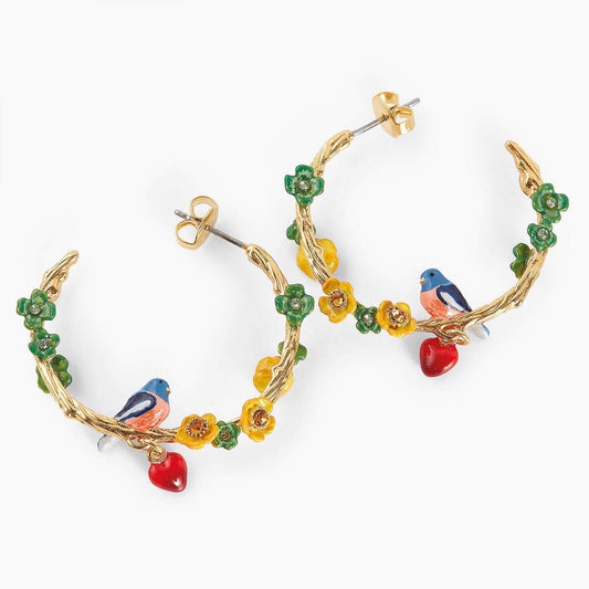Argollas Pájaros y Flores Les Nereides