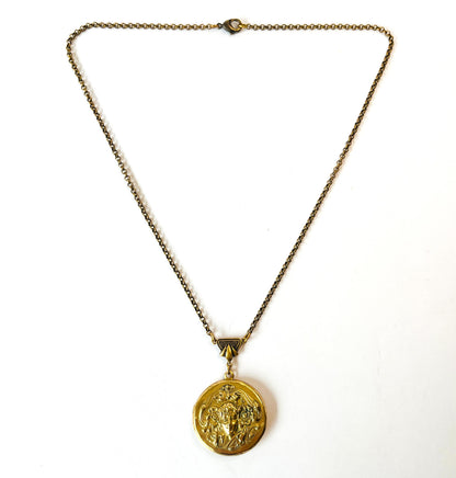 Collar Relicario Art Noveau Lady - Vintage - Pieza Única