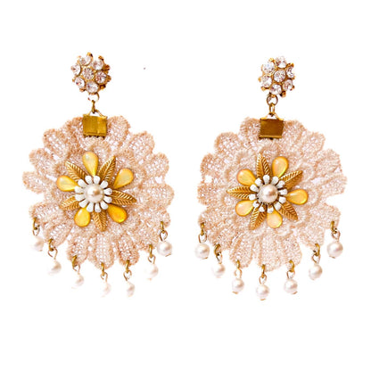 Pendientes Flor de Encaje Bohemia