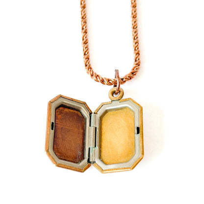 Collar Relicario Vintage Octágono