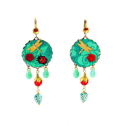 Pendientes Estanque mágico – Colección Poema Textil