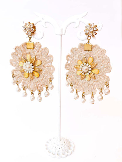 Pendientes Flor de Encaje Bohemia