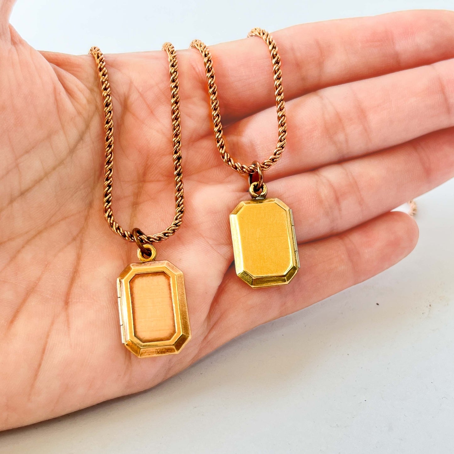 Collar Relicario Vintage Octágono