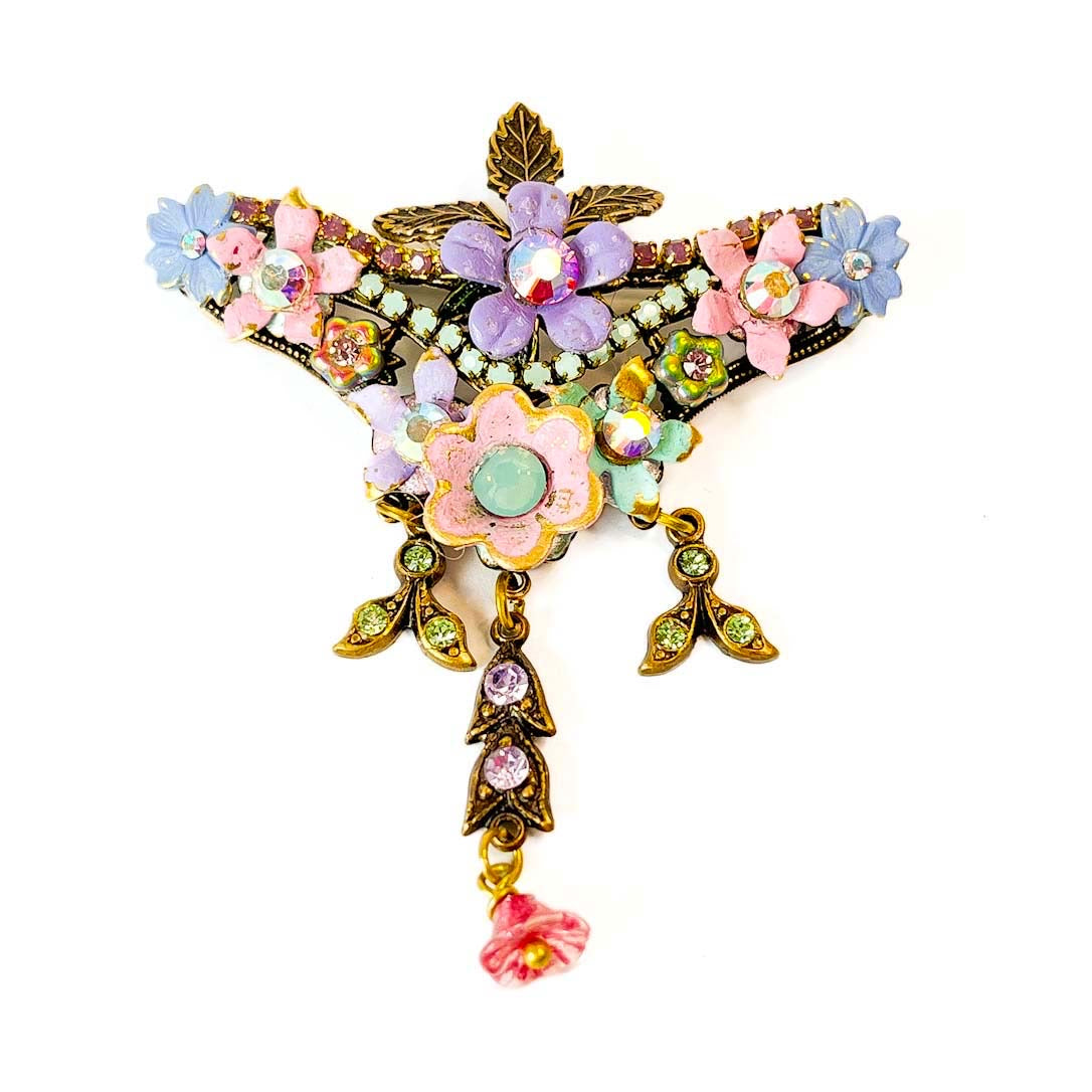 Prendedor Floral Vintage Jardín Pastel