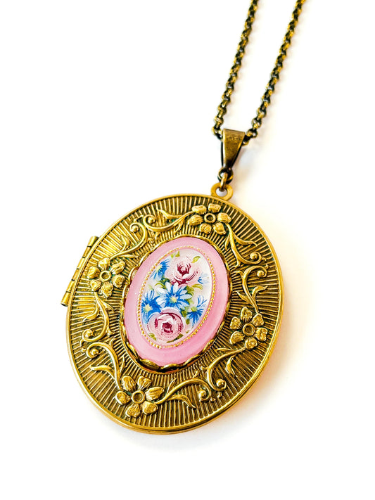 Collar Relicario Jardín Secreto II - Pieza Única de Colección