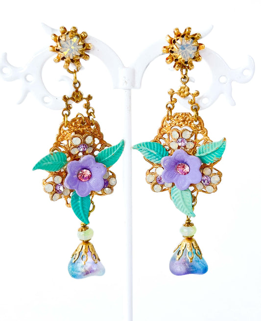 Pendientes Elegancia floral