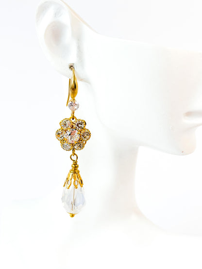 Pendientes Flor de Cristal
