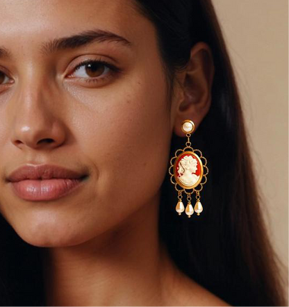 Pendientes Camafeo Lady Terracota