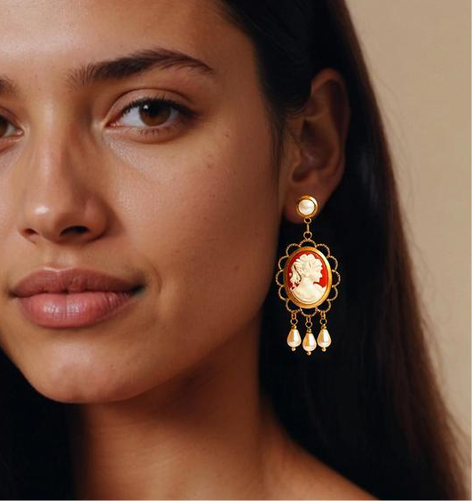 Pendientes Camafeo Lady Terracota