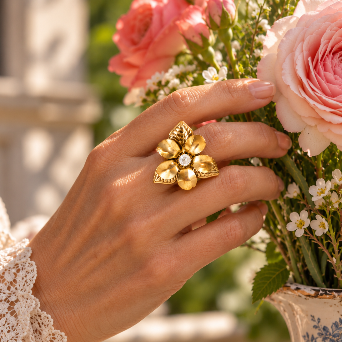 Anillo Fleur de Soleil - Flor de Sol