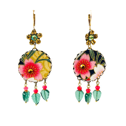 Pendientes Hanabi Floral –  Nueva Colección Poema Textil